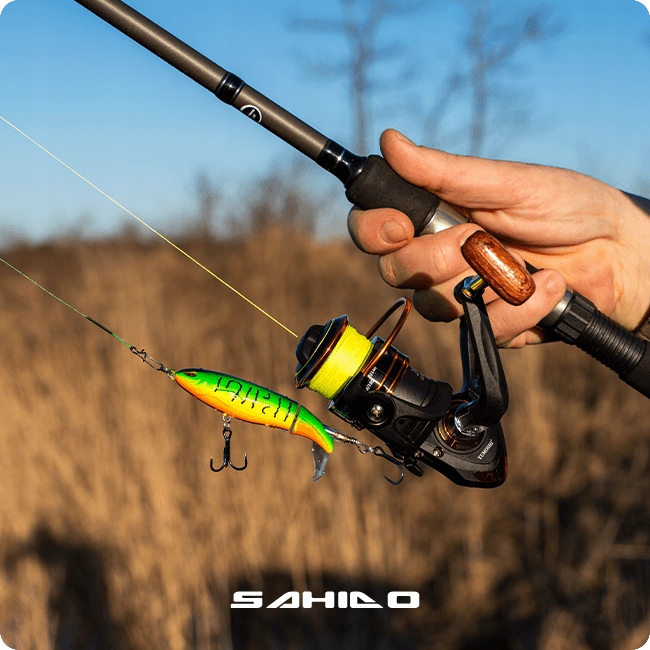 KOŁOWROTEK Z PRZEDNIM HAMULCEM SAHIDO SOLO 3000 SPINNING SPŁAWIK FEEDER Rozmiar 3000