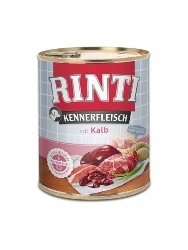 4x Rinti Kennerfleisch krmivo pro psy telecí maso 800 g