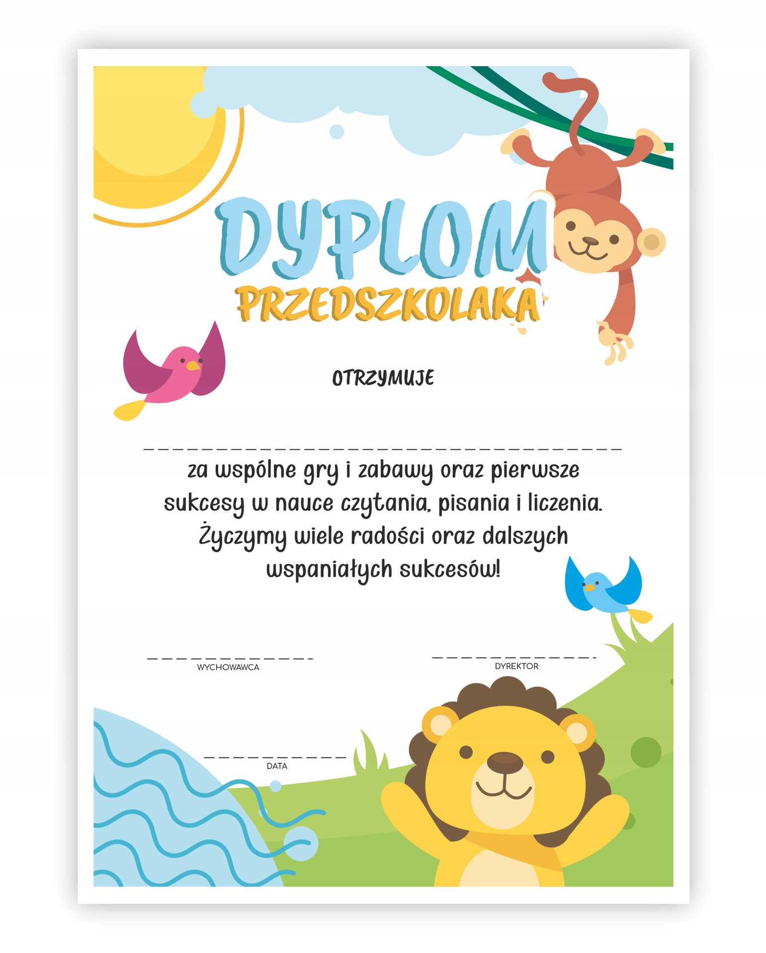 

Dyplom Przedszkolaka Natura Duży (A4)