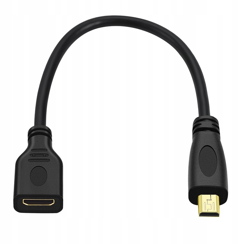 

Kabel Przewód Mini Hdmi do Micro Hdmi 1.4 4K 15CM