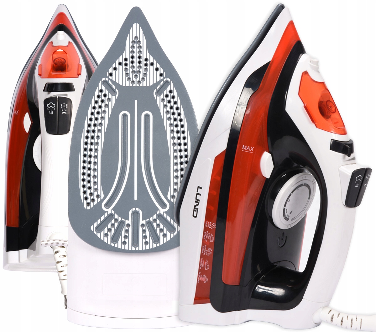 

Żelazko Parowe 2800W Stopa Ceramiczna Strażak Lund