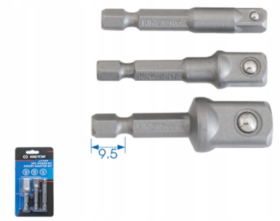 

Uchwyty Adapter wkrętarki 1/4 3/8 1/2 King Tony 3s