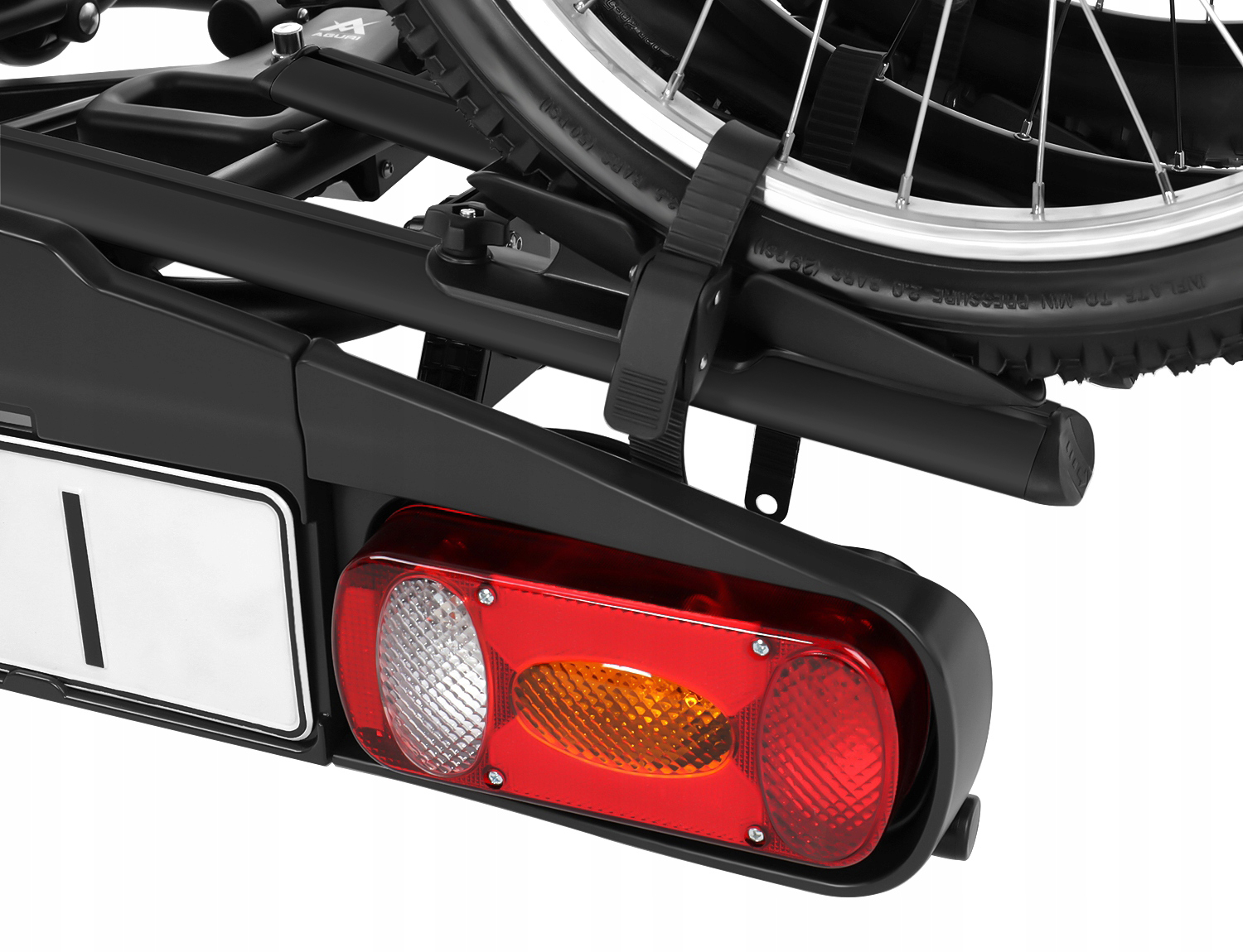 BAGAŻNIK ROWEROWY NA HAK Aguri Active Bike 4 rowery UCHYLANY BLACK 13-PIN Model Active Bike