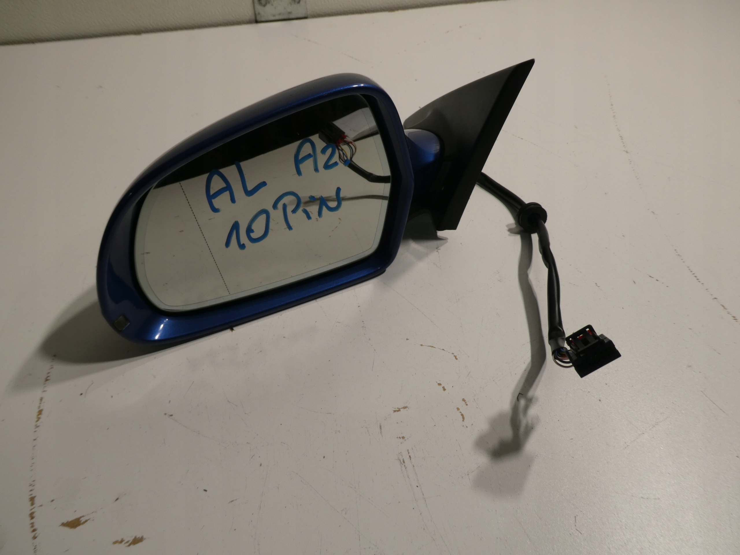 mirror left 10PIN AUDI A5 COUPE 2D blue