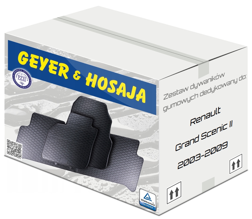 

Dywaniki gumowe Bezwonne do Renault Grand Scenic 2