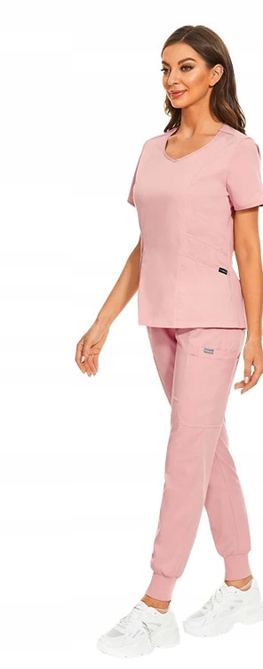 Komplet Medyczny Damski Scrub Uniform Jasnoróżowy Model 42050 Rozmiar S