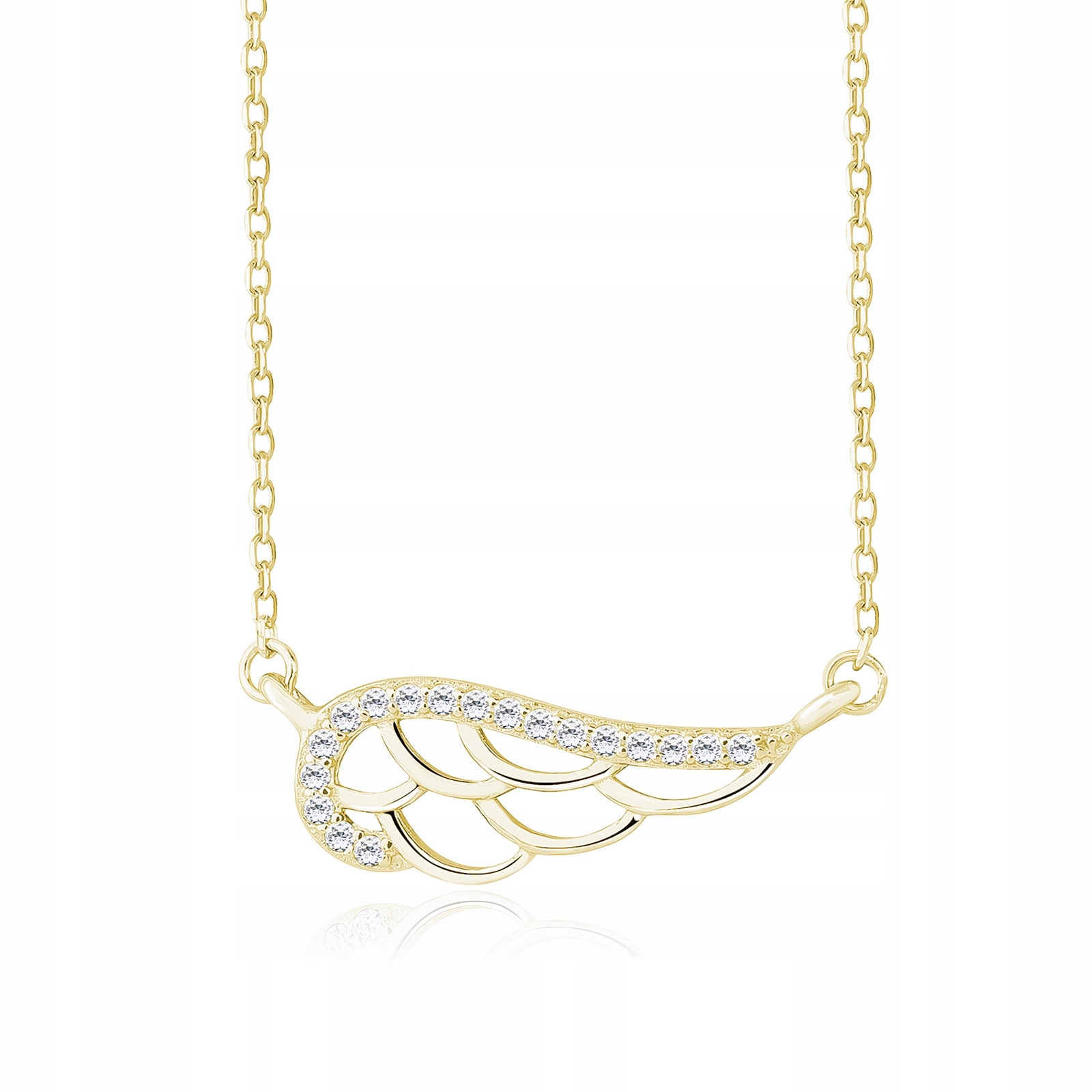 Złocony Naszyjnik Celebrytka Skrzydła Anioła Wings