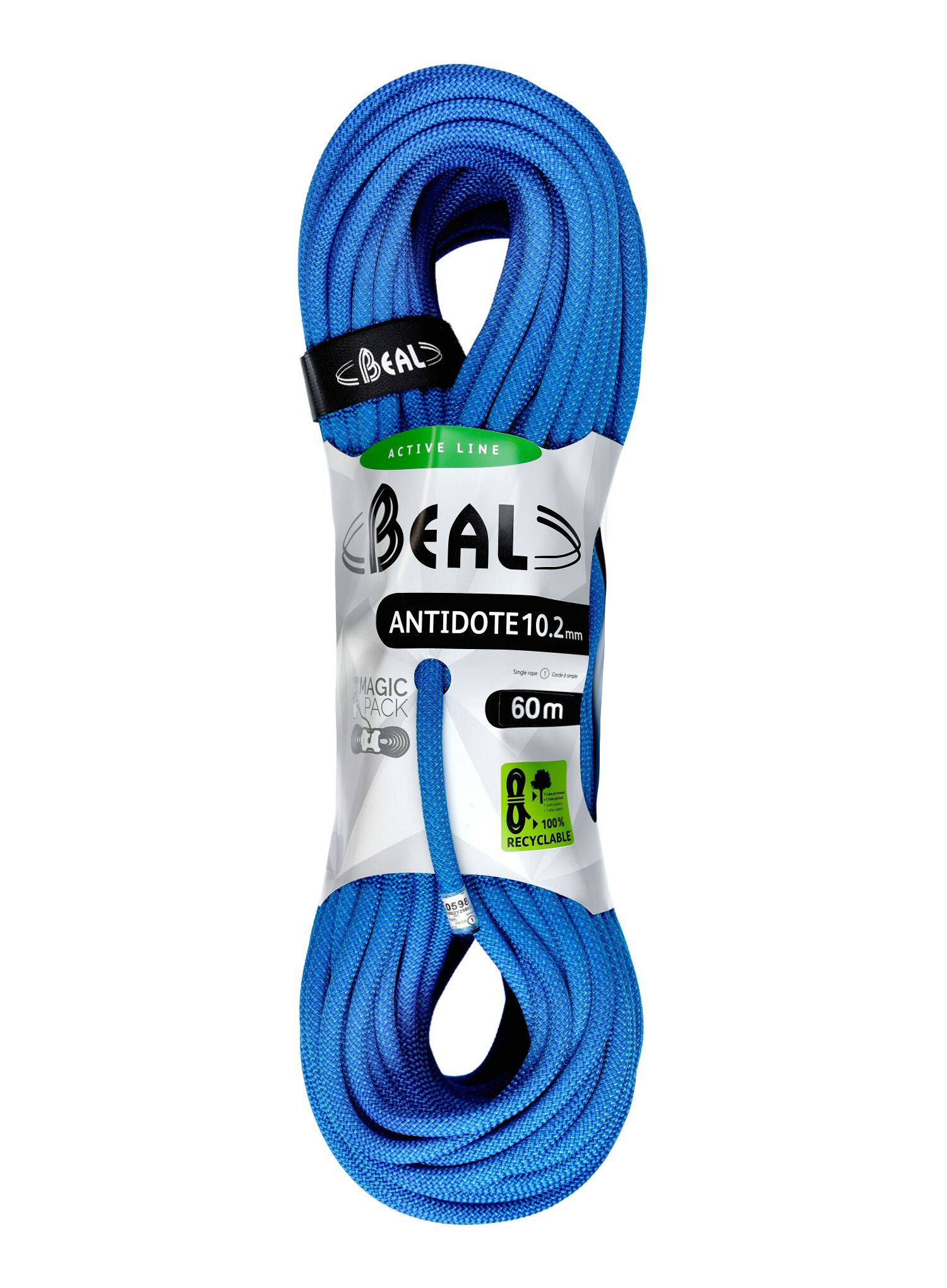 Dynamické lano Beal Antidote 10,2 mm 60 m solid blue