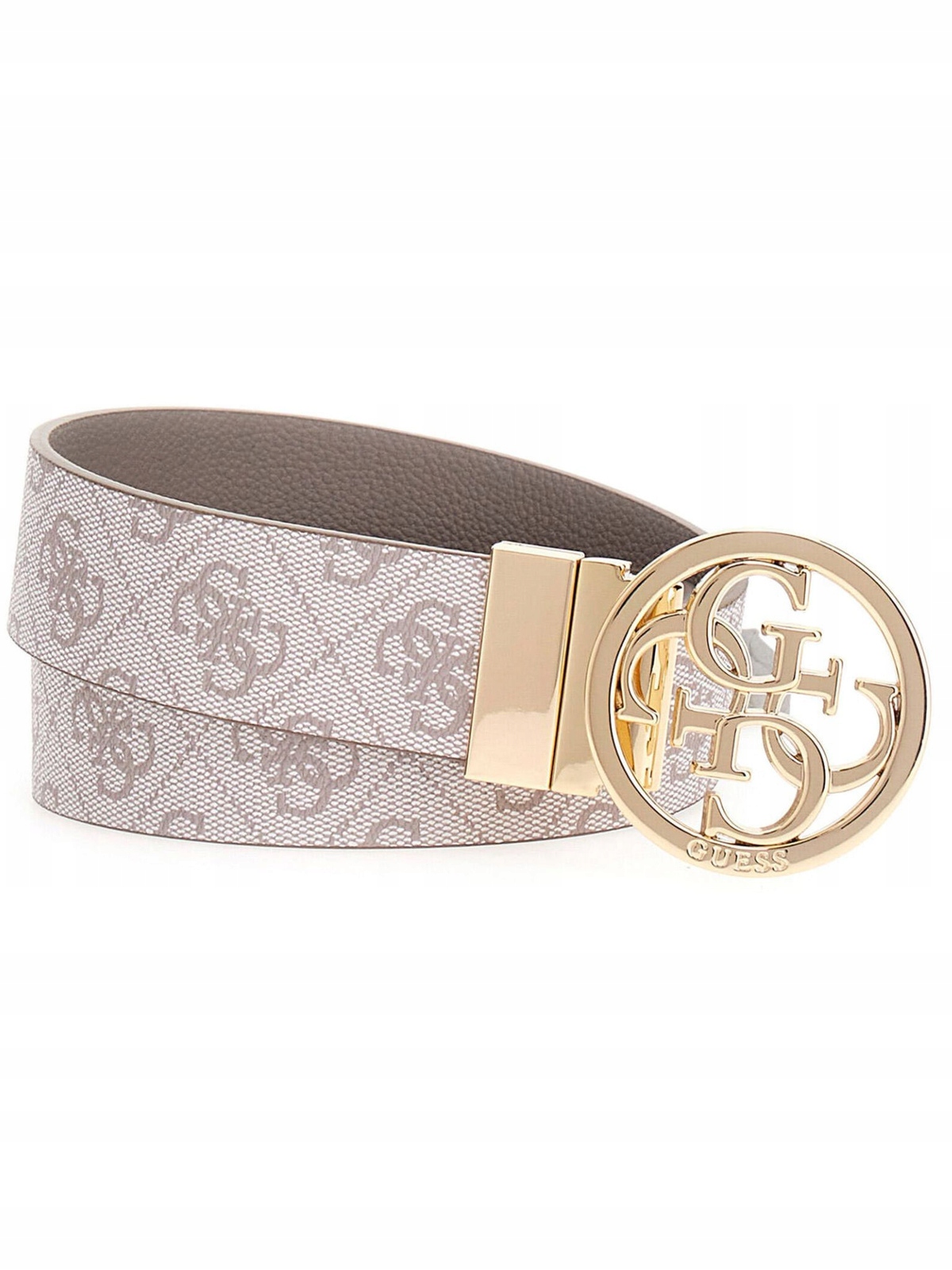 Pásek pásek Guess BW9166 P4235 Béžový