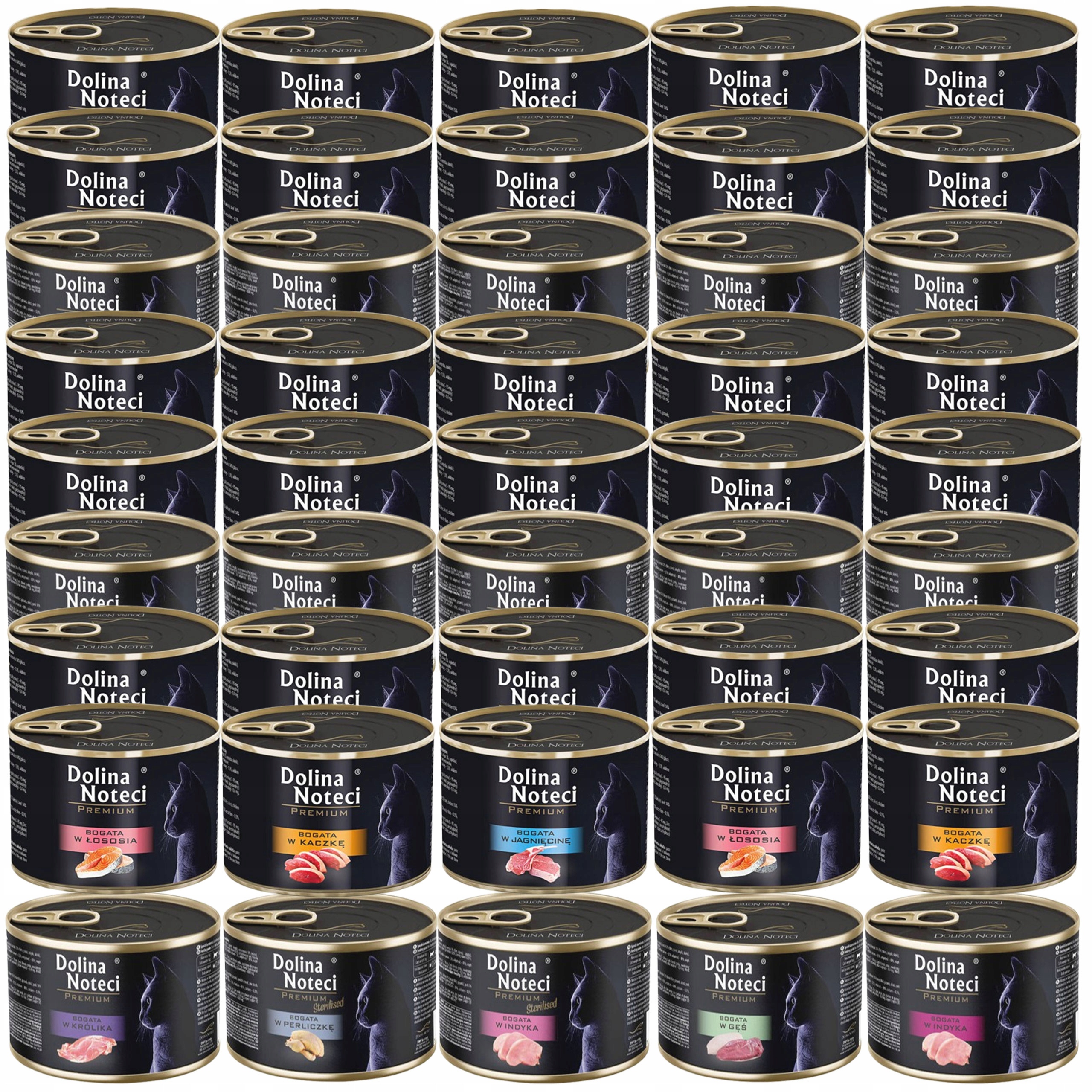 Levně Dolina Noteci Premium Krmivo mokré pro kočky Mix Chutí 45 x 185 g bez obilovin