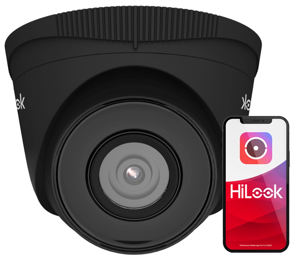Kamera HiLook od Hikvision 5Mpx Ip Vonkajšia IPCAM-T5 Black PoE IR30m