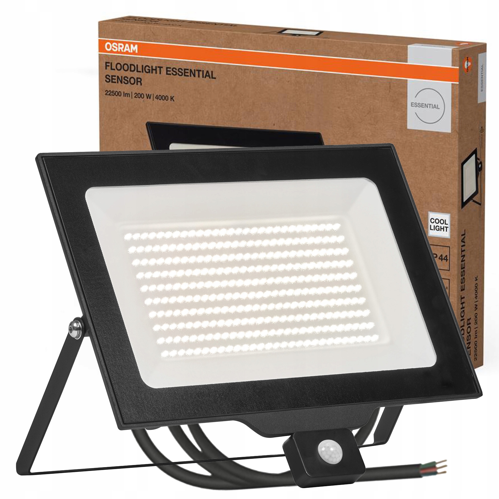 Led reflektor Vonkajší reflektor 200 W 20000 lm 4000 K s snímačom pohybu