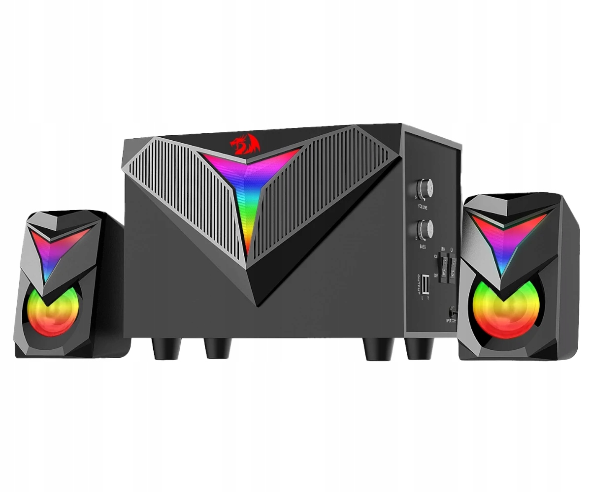 Zestaw głośników do komputera Pc Redragon Tocatta Rgb 2.1 Subwoofer Czarne