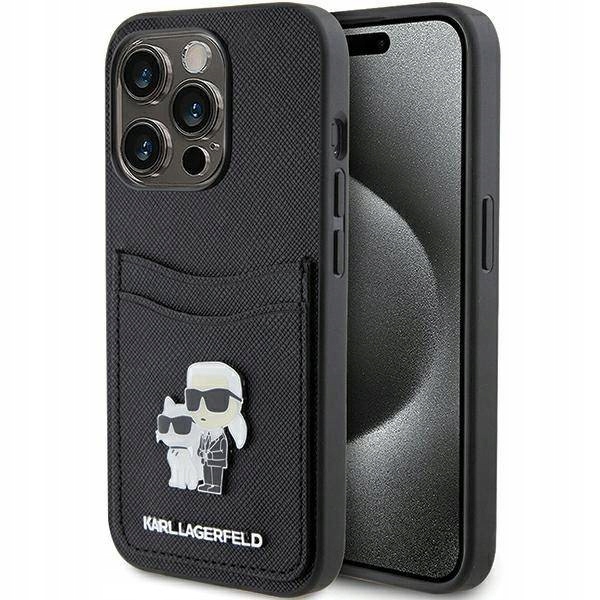 Pouzdro Karl Lagerfeld pro iPhone 15 Pro 6.1", černé