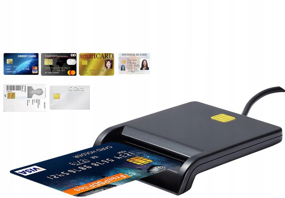 CZYTNIK KART CHIPOWY BRELOKÓW DO E-DOWODU USB 2.0 Rodzaj inny