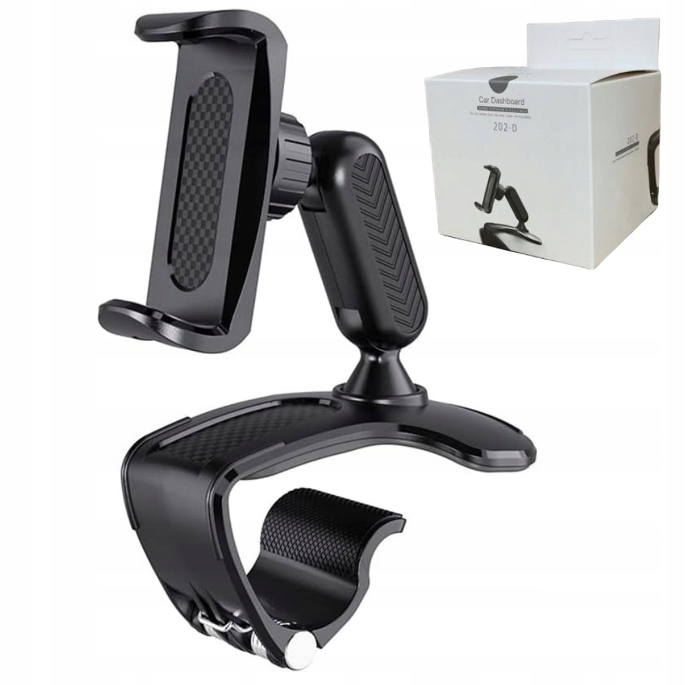 Uchwyt Do Samochodu Na Telefon Kokpit Deskę Lusterko Z Klips Obrotowy 360°