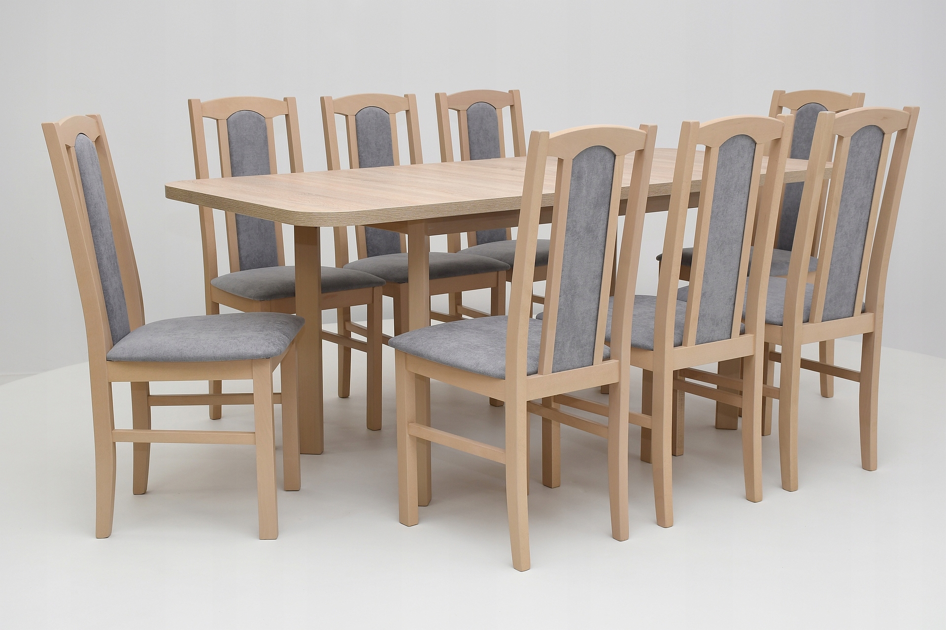 stół + 8 krzeseł, bukowe krzesła, stoły do aneksu Kod producenta WENUS2P BOS7