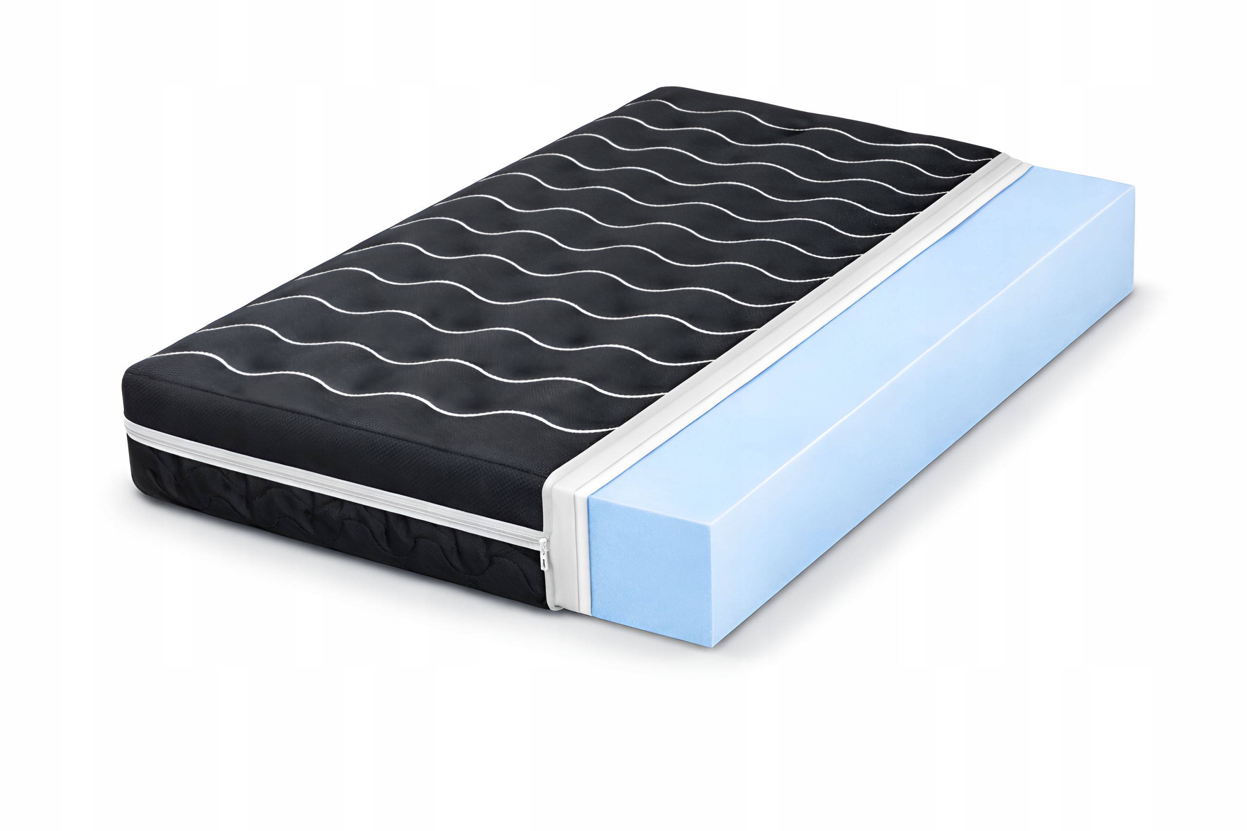 Matrace Tlustá 17 cm 90x200 Černá Měkká H2 Antialergická