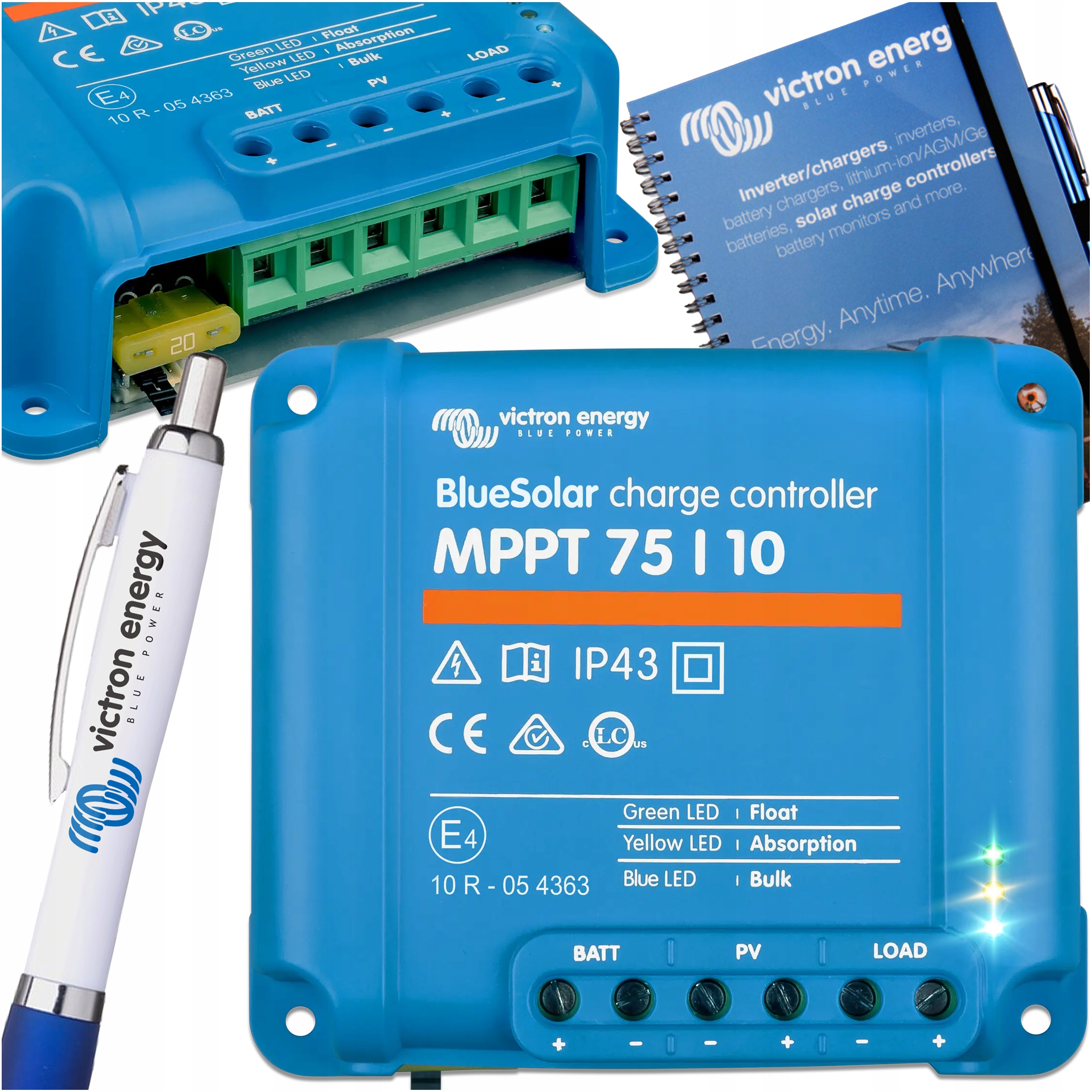 Solarny Regulator Ładowania BlueSolar Mppt 75/10 Victron Energy Ładowarka