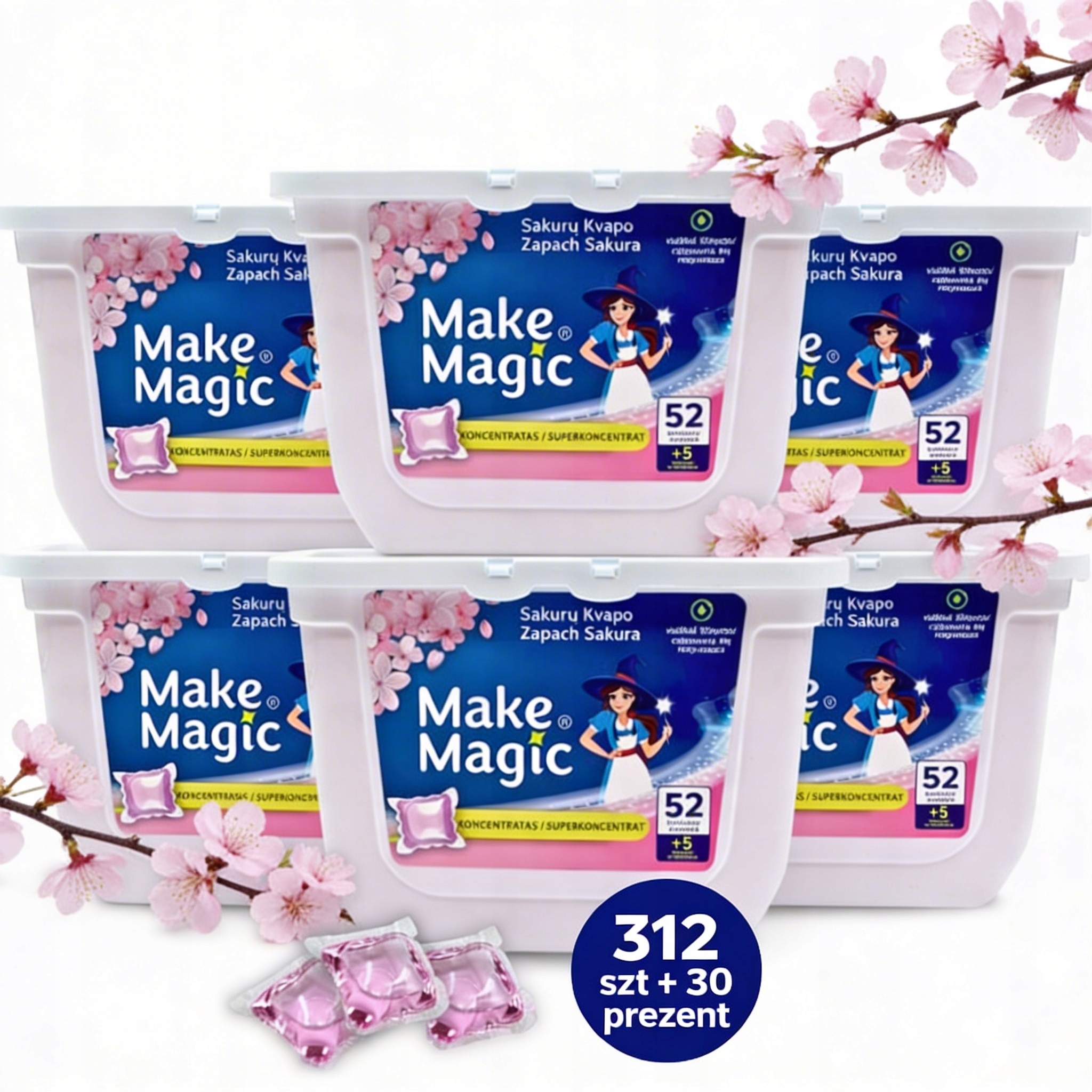 Kapsułki Do Prania Make Magic Do Kolorowych Ubrań 342 Sztuk do 26.03.26