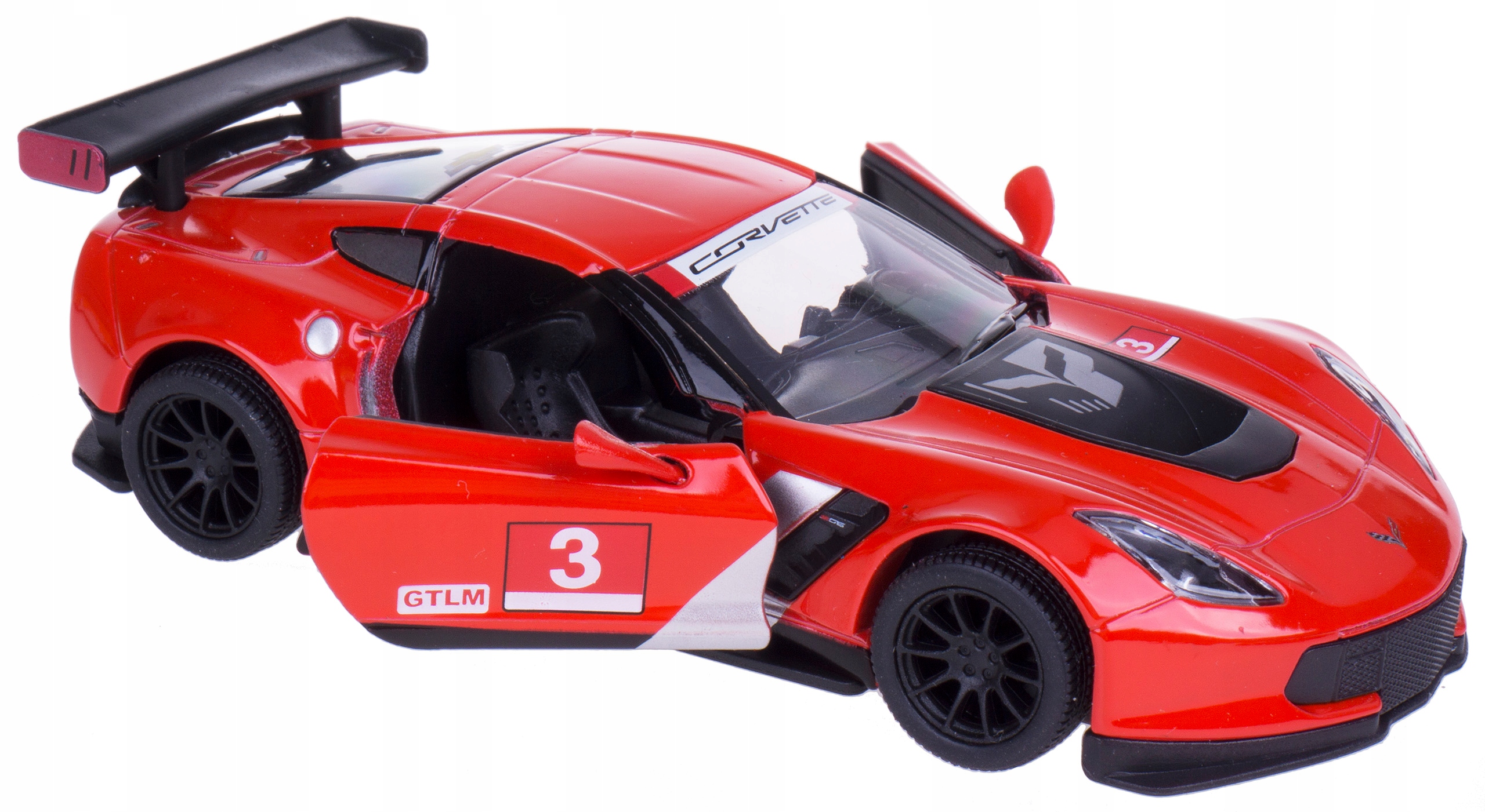 

Chevrolet Corvette C7R Model Metal Napęd 1:36 Czer