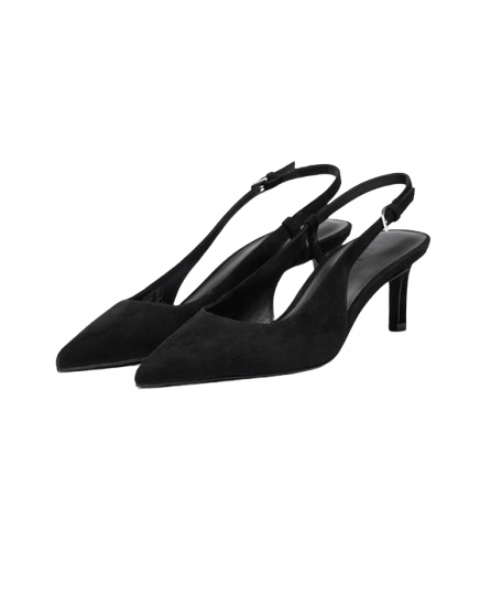 Zign Dámské Černé Kožené Lodičky S Páskem Na Patě 35 T7E