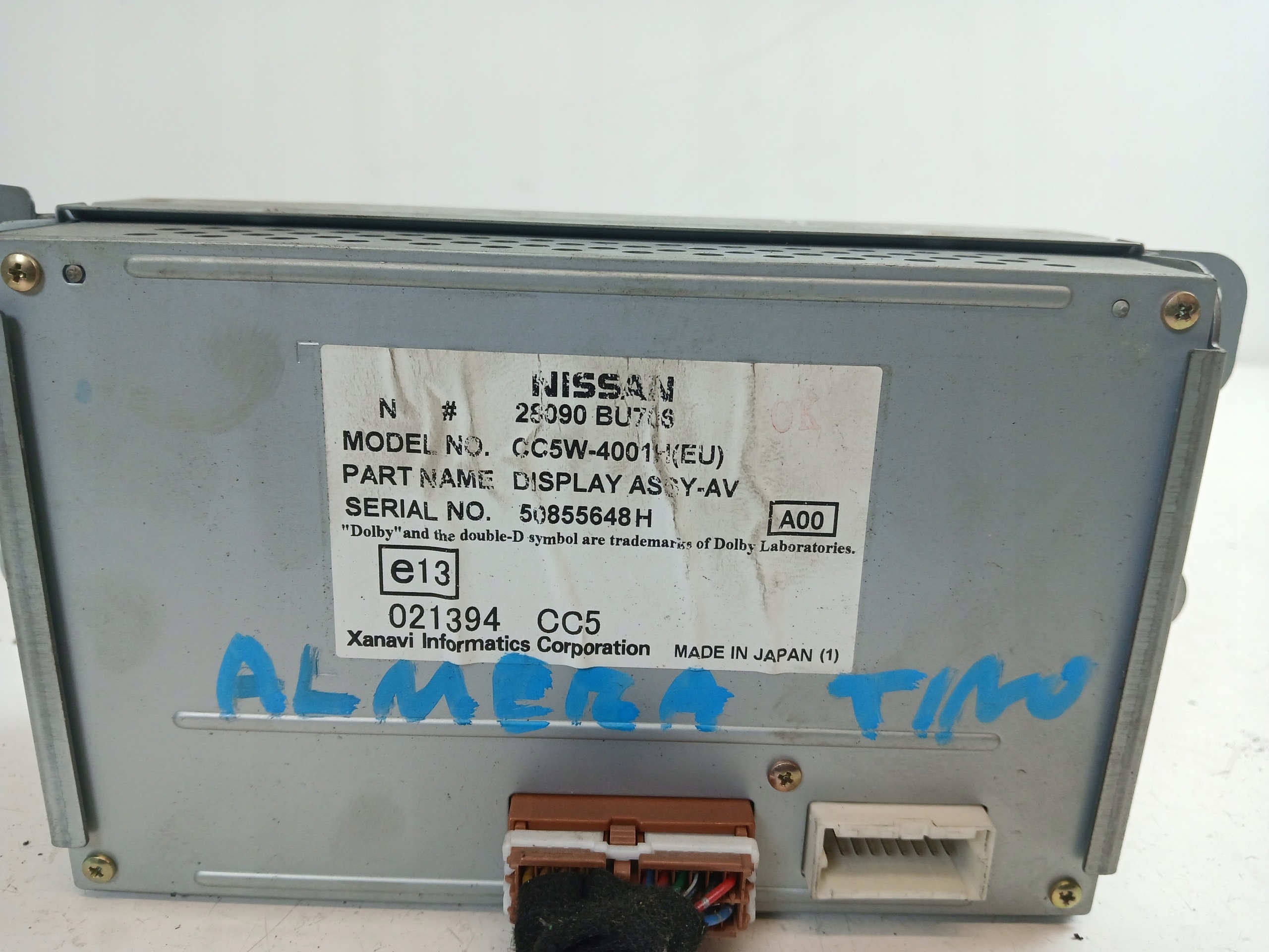 NISSAN ALMERA N16 display 28090BU706