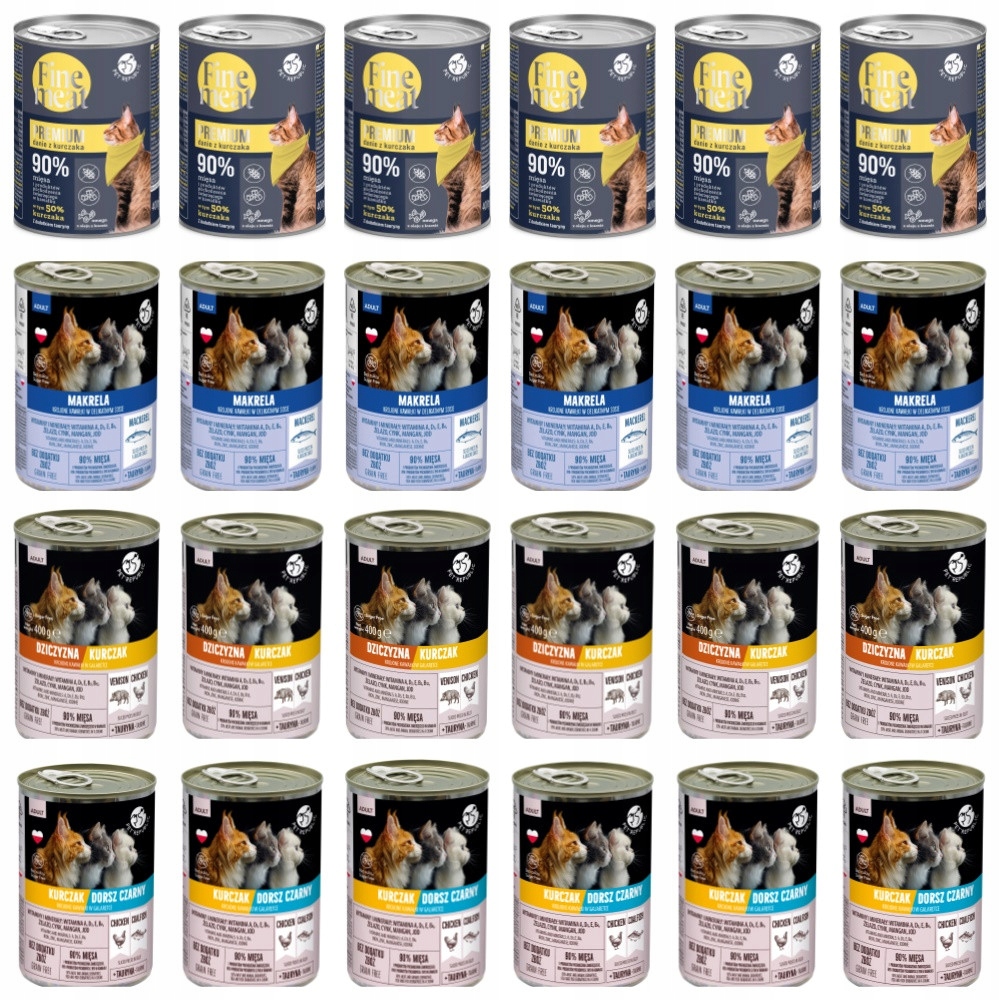 Pet Republic dla kotów mix smaków 24x400g