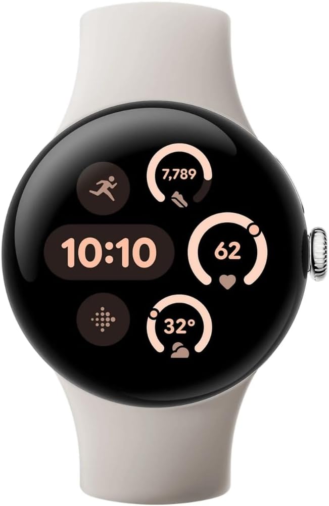 Smartwatch Google Pixel Watch 3 41 MM Biely, Android, Tepová Frekvencia, Fitbit
