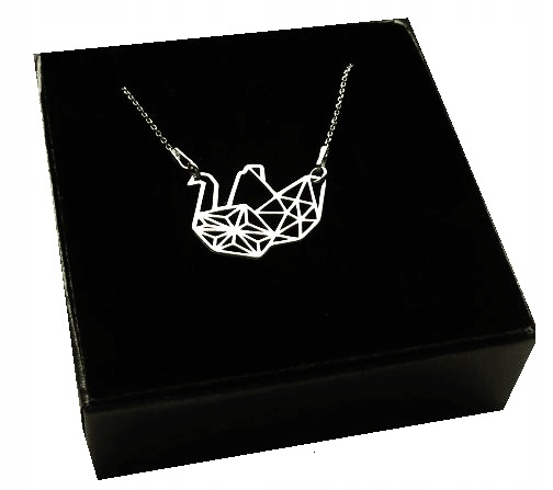 

Naszyjnik celebrytka łabędź Origami srebro 925