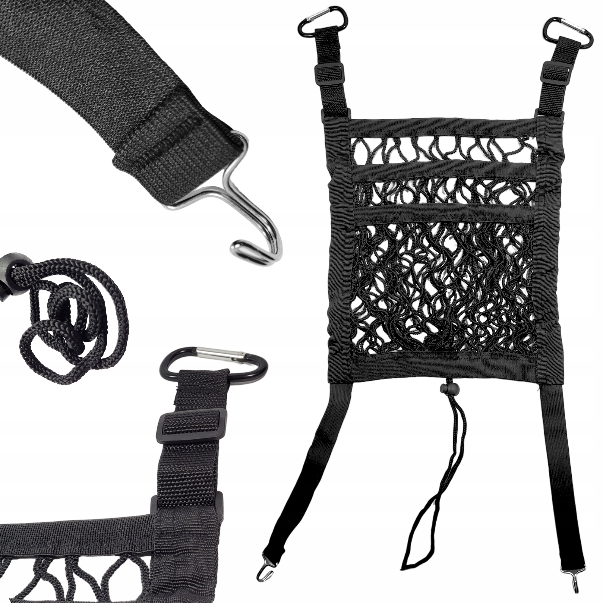 Siatka Organizer Do Samochodu Między Siedzenia Kieszeń Do Auta Fotele 30cm