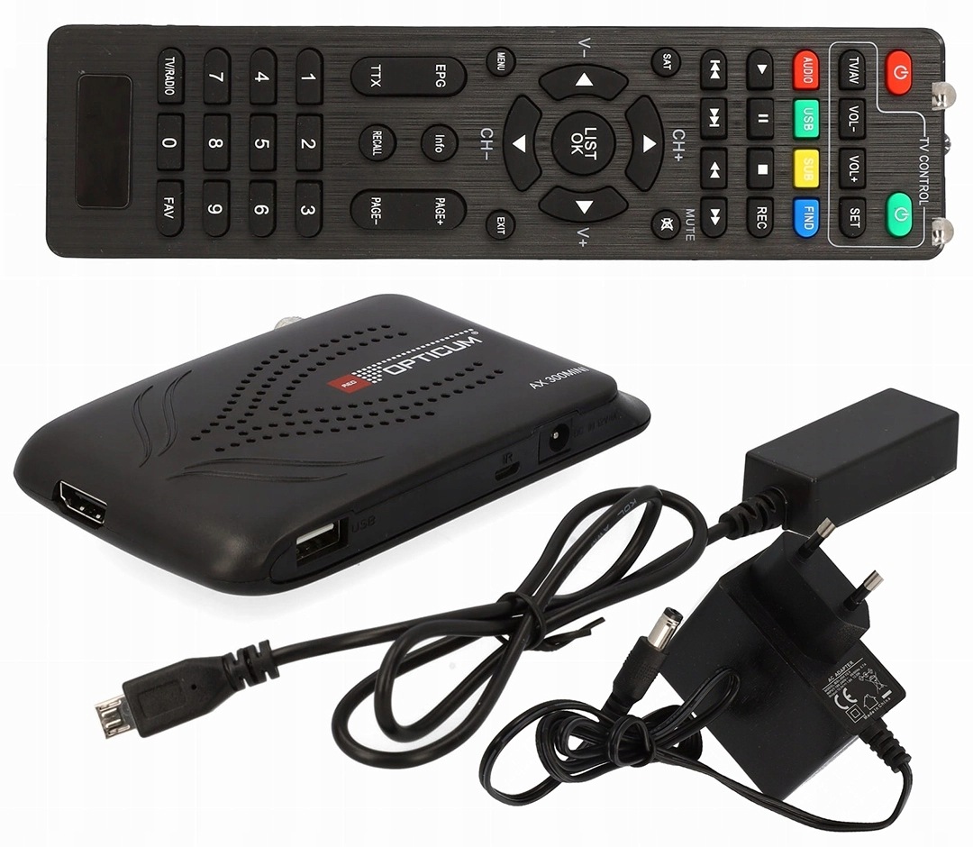 Satelitní tuner Opticum Red Ax 300 mini DVB-S2 Full Hd Usb Hdmi