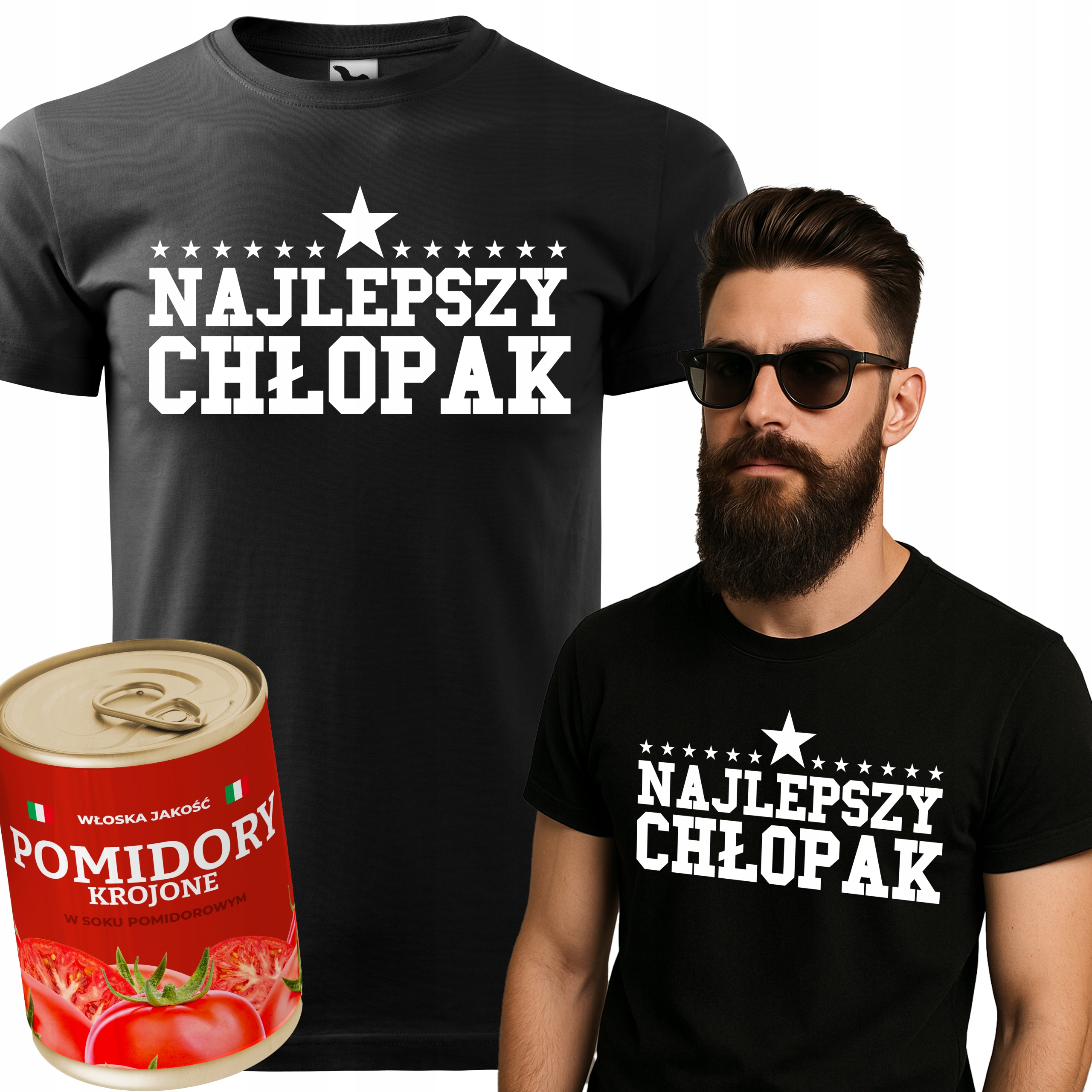 Tričko V Plechovce Černé Pánské Dárek Ke Dni Chlapců Nejlepší Chlapec S