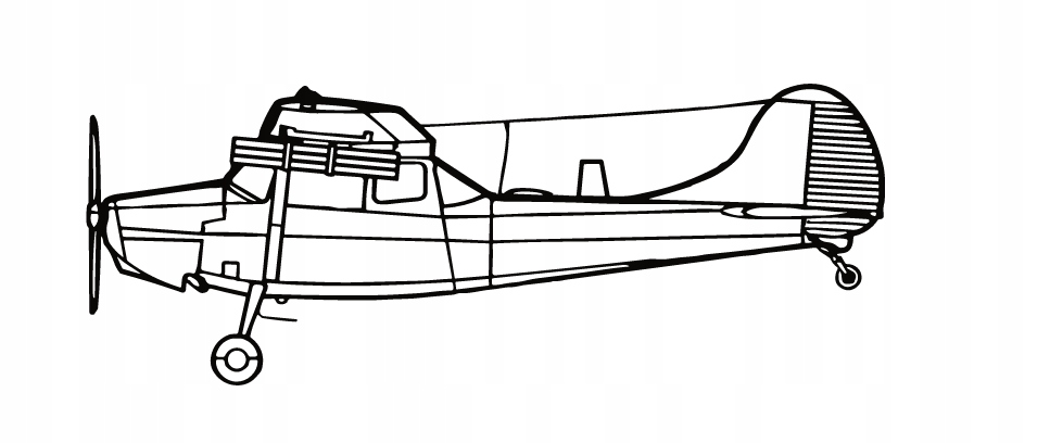 nástěnná dekorace Obraz Letadlo Bird Dog L-19 O1E