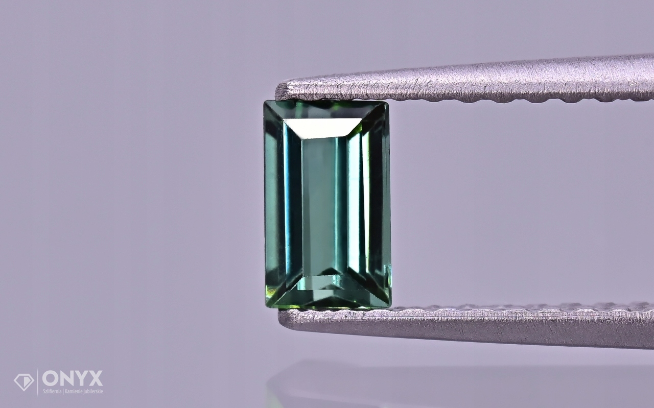 Turmalín Verdelit fazetovaný obdélník 5x3 mm