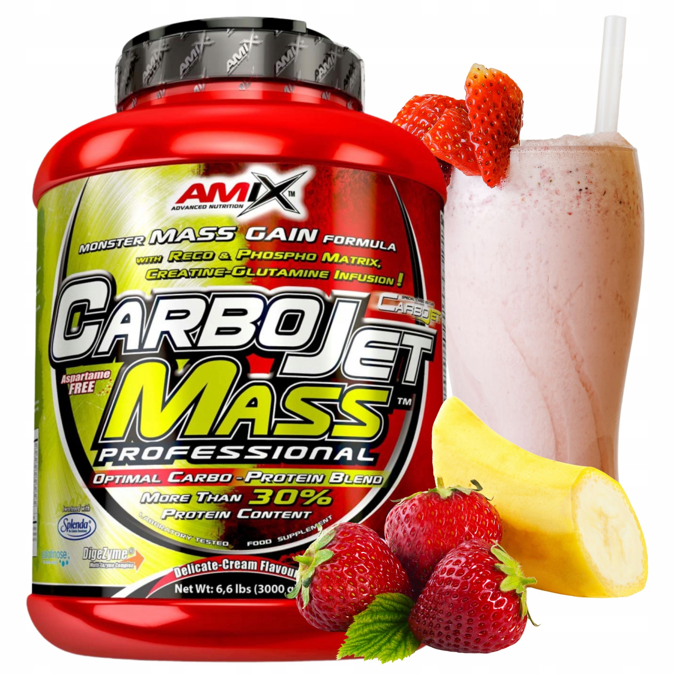 Doplněk Stravy na hmotu Gainer s kreatinem Protein Wpc Komplexní sacharidy Vitargo