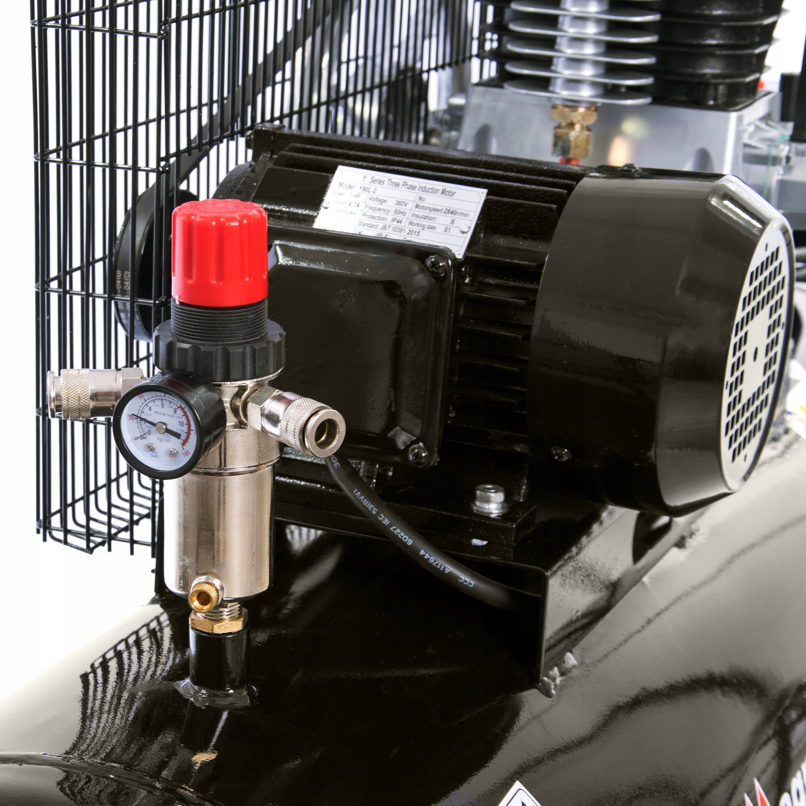KOMPRESOR OLEJOWY SPRĘŻARKA MAGNUM AB-150 3F 8BAR Moc silnika 3 KM