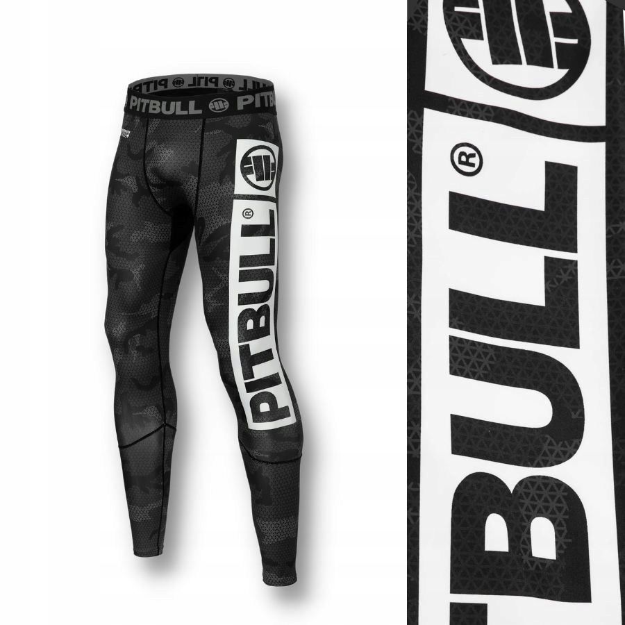 Spodnie Legginsy treningowe kompresyjne Pit Bull Pitbull