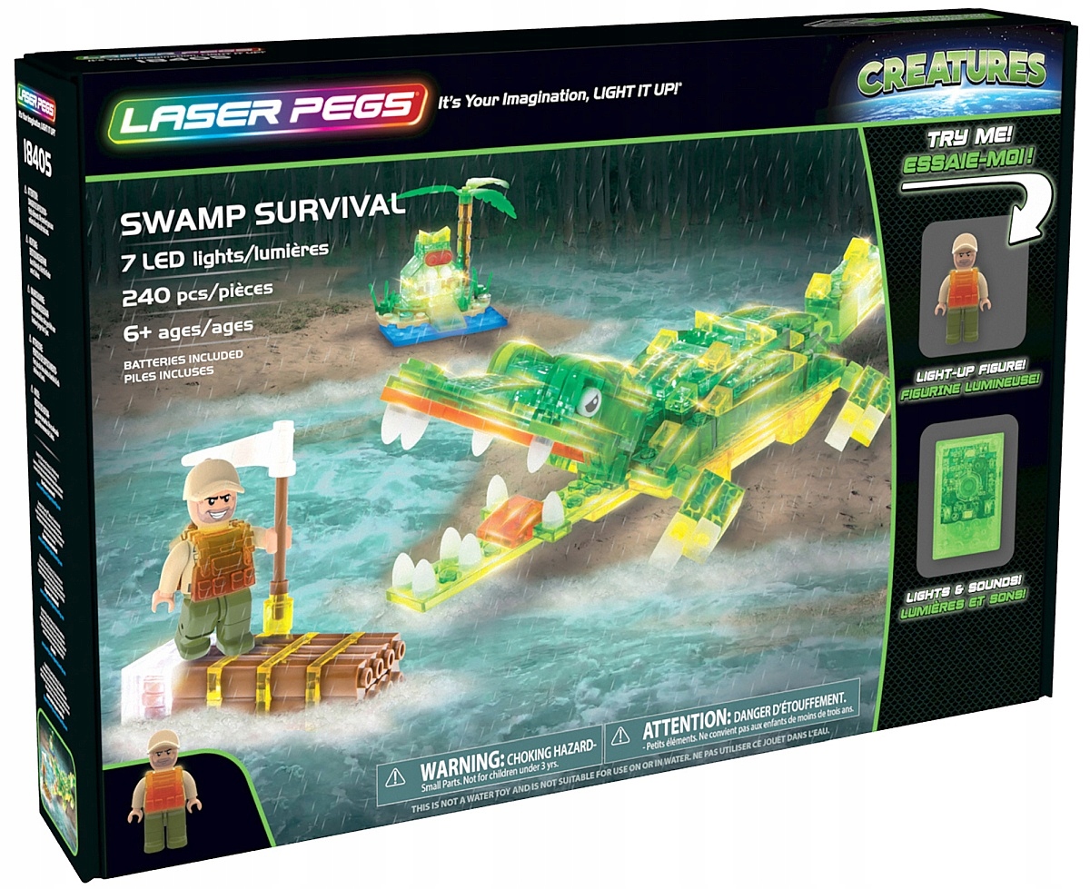 

Survival Na Bagnach Laser Pegs Świecące klocki Led