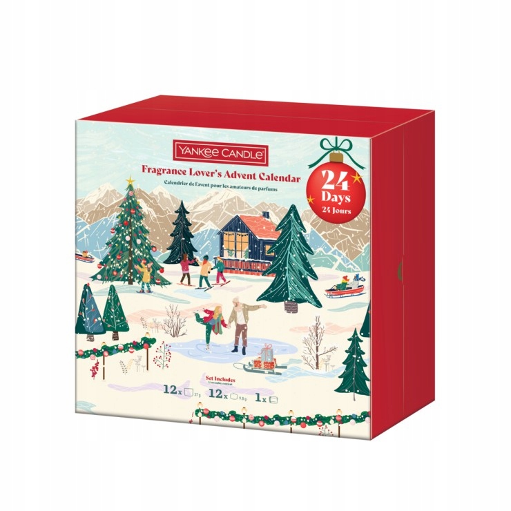 Adventní kalendář Apres Ski Yankee Candle – kniha – 24 sójových svíček