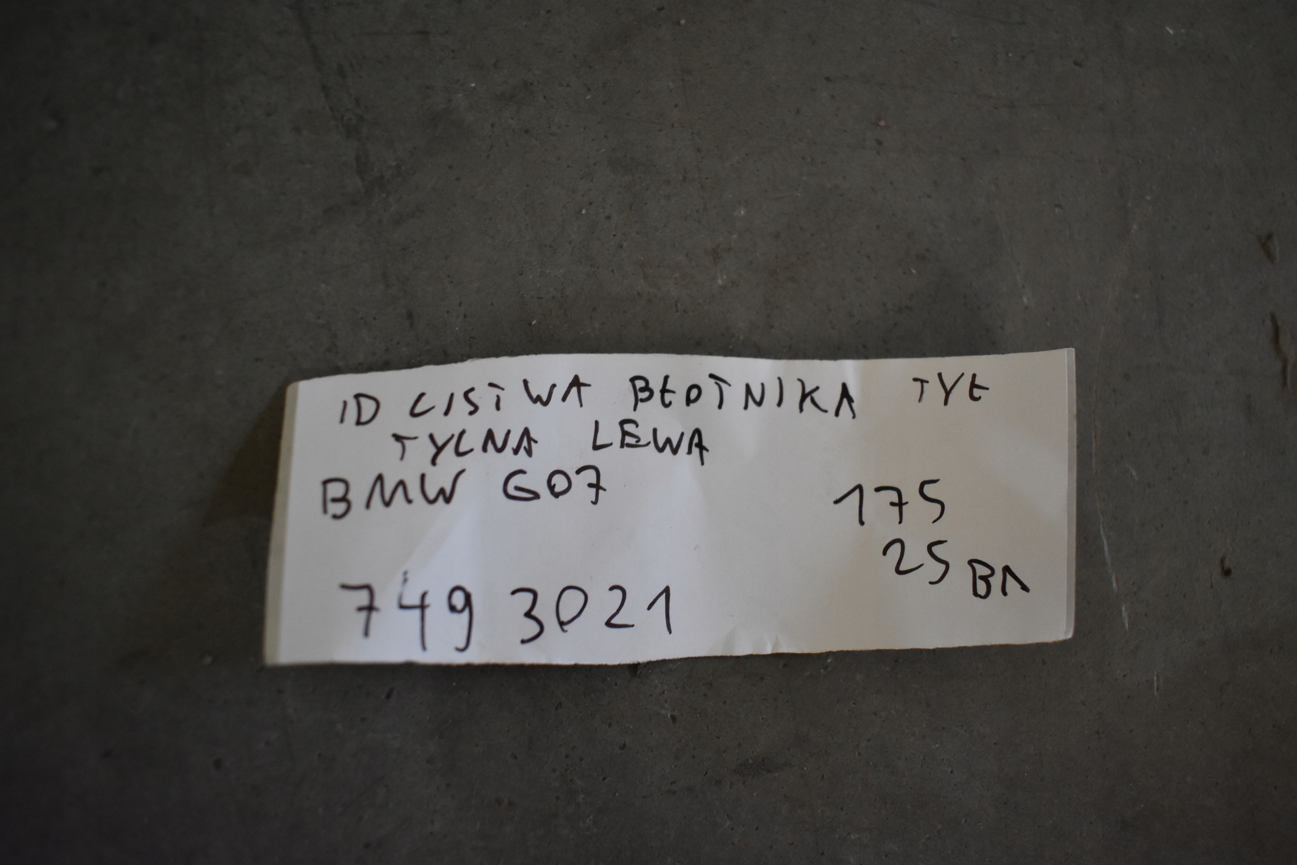IDEALNA lista sárvédöt far hátso bal BMW G07 1