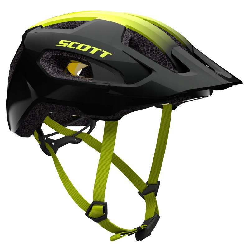 kask Scott Supra Plus (Mips) black/radium yellow S/m (52-57cm)
