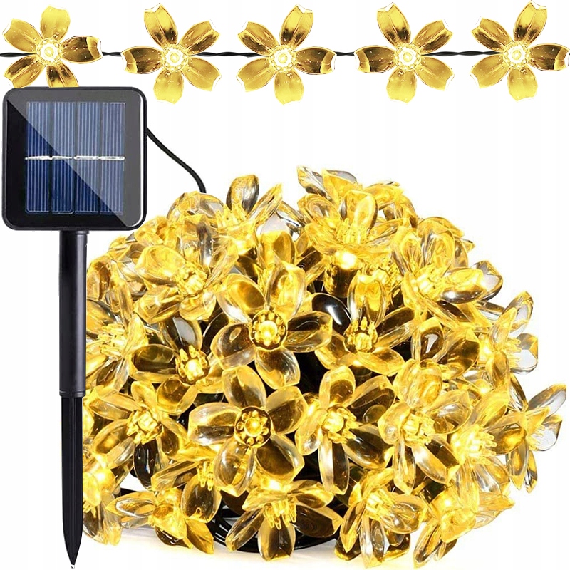 

Girlanda Solarna Lampki Kwiatki 50 Led Flower