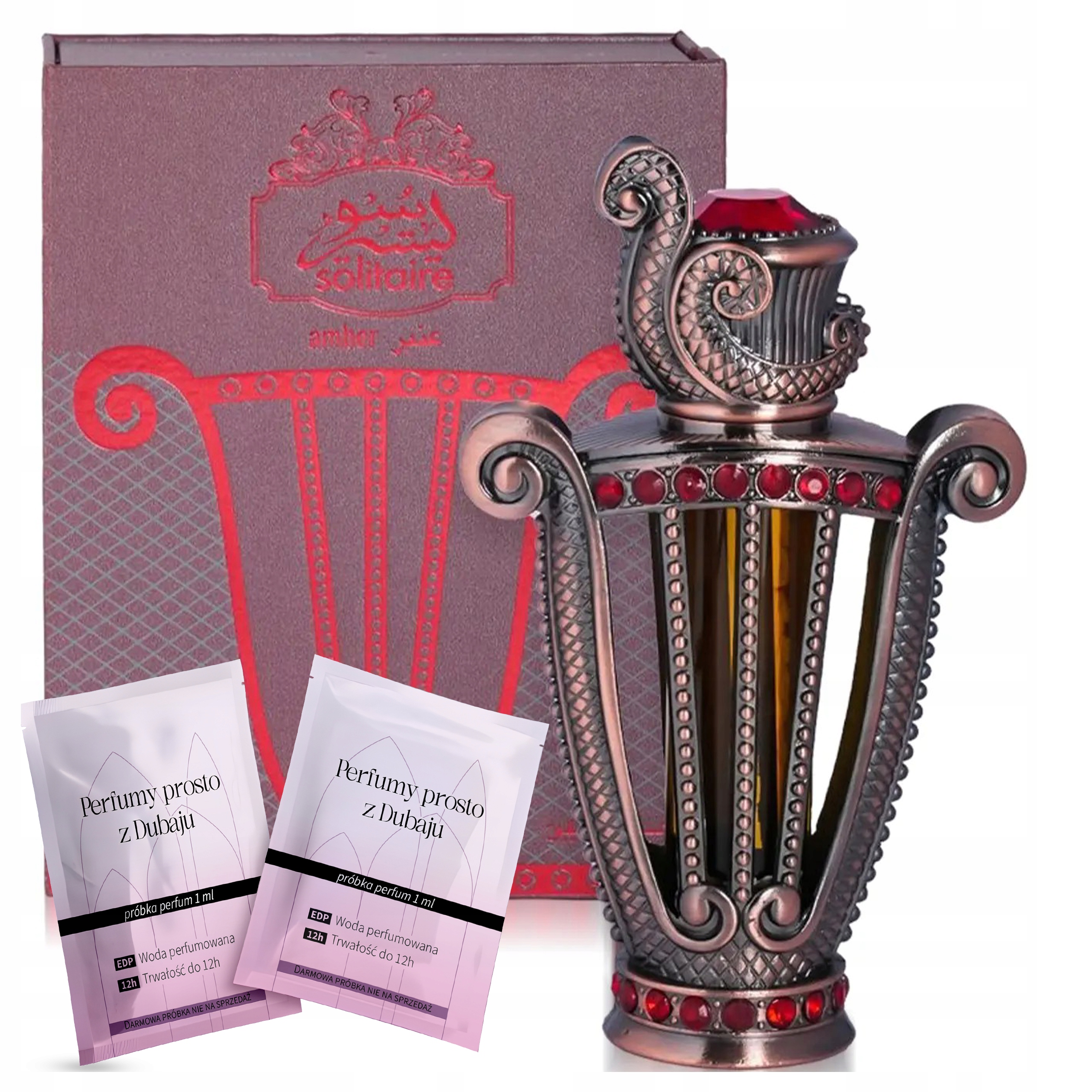 Dámské Parfémy pro muže Unisex Al Haramain Solitaire Amber 2 vzorky Dárek