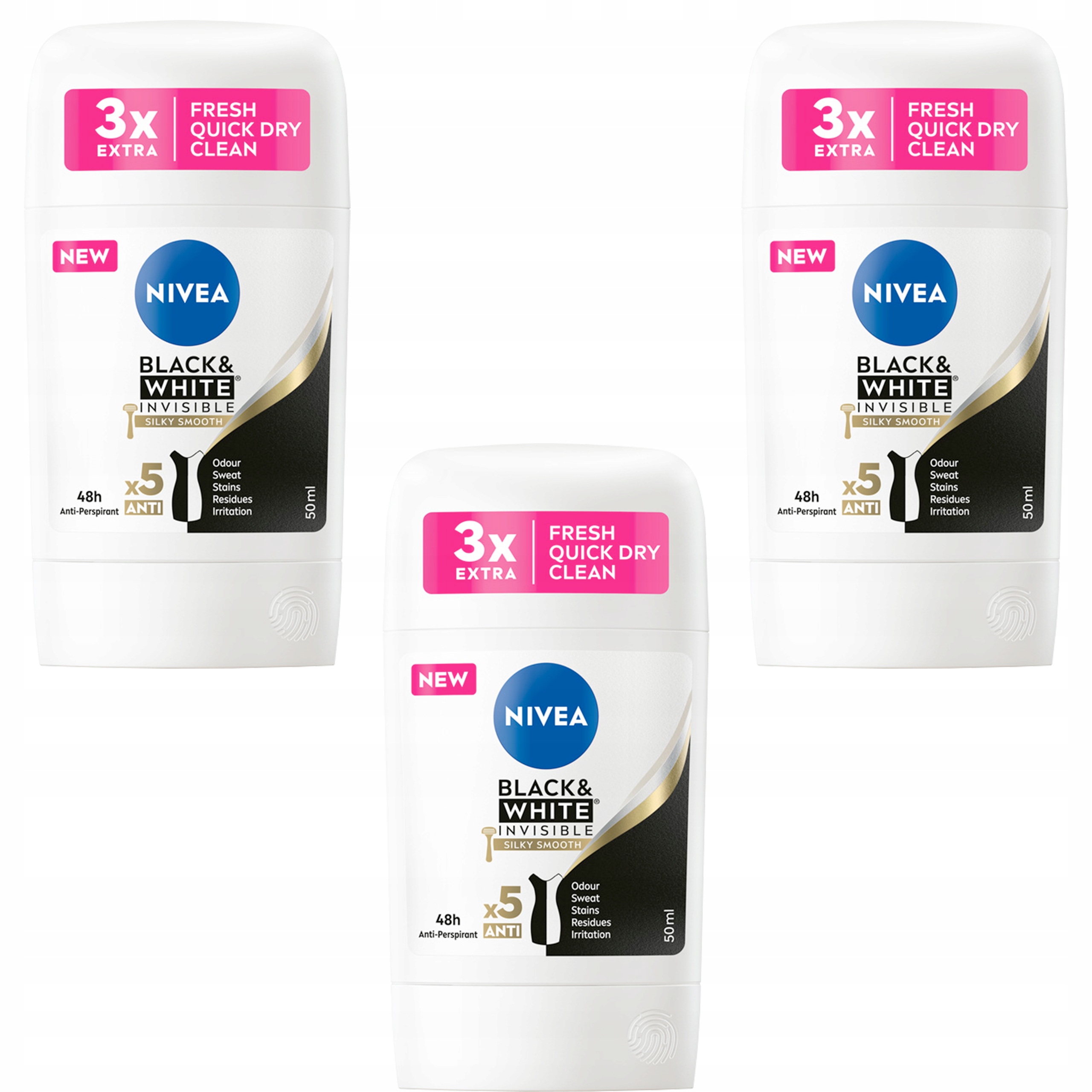 

Nivea Antyperspirant w sztyfcie Silky Smooth *3