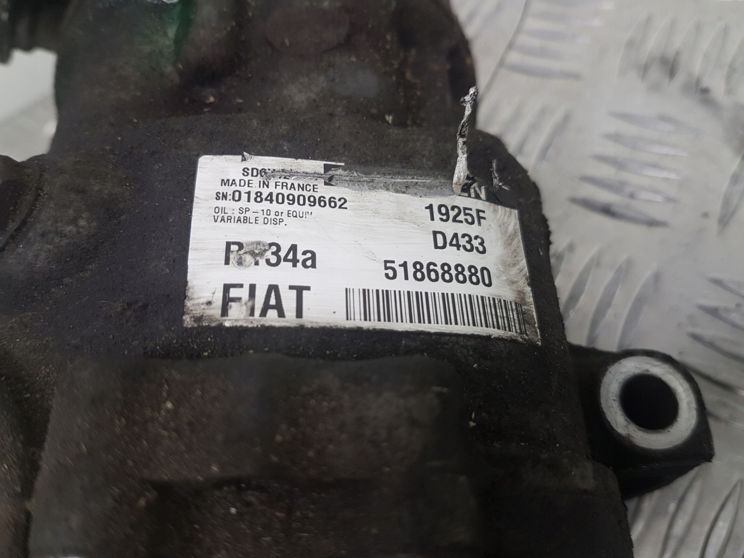 compressore aria condizionata FIAT DOBLO 2 51868880