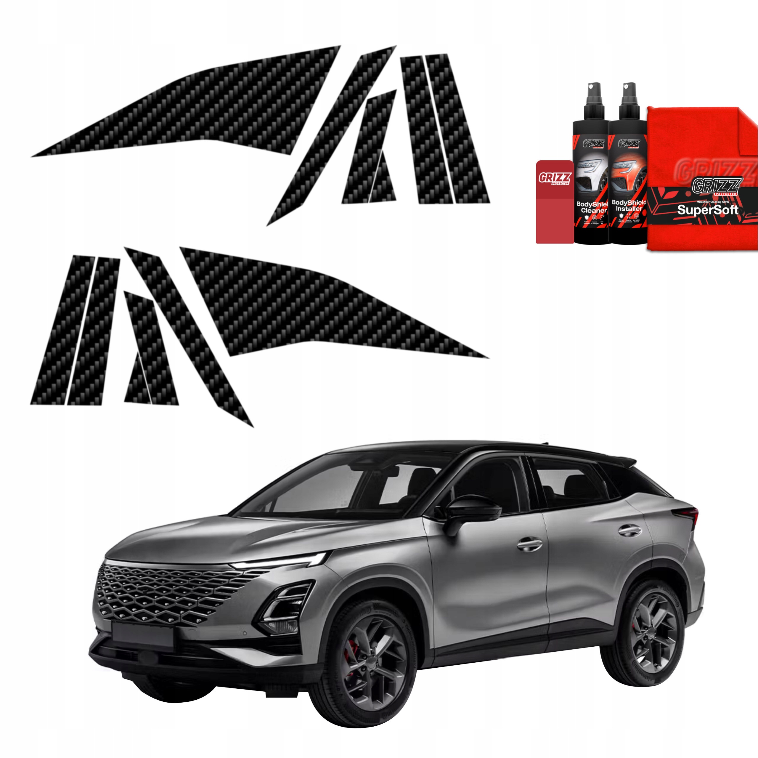 12v1 Fólie na sloupky pro Omoda 5 Facelift (2024-2025)