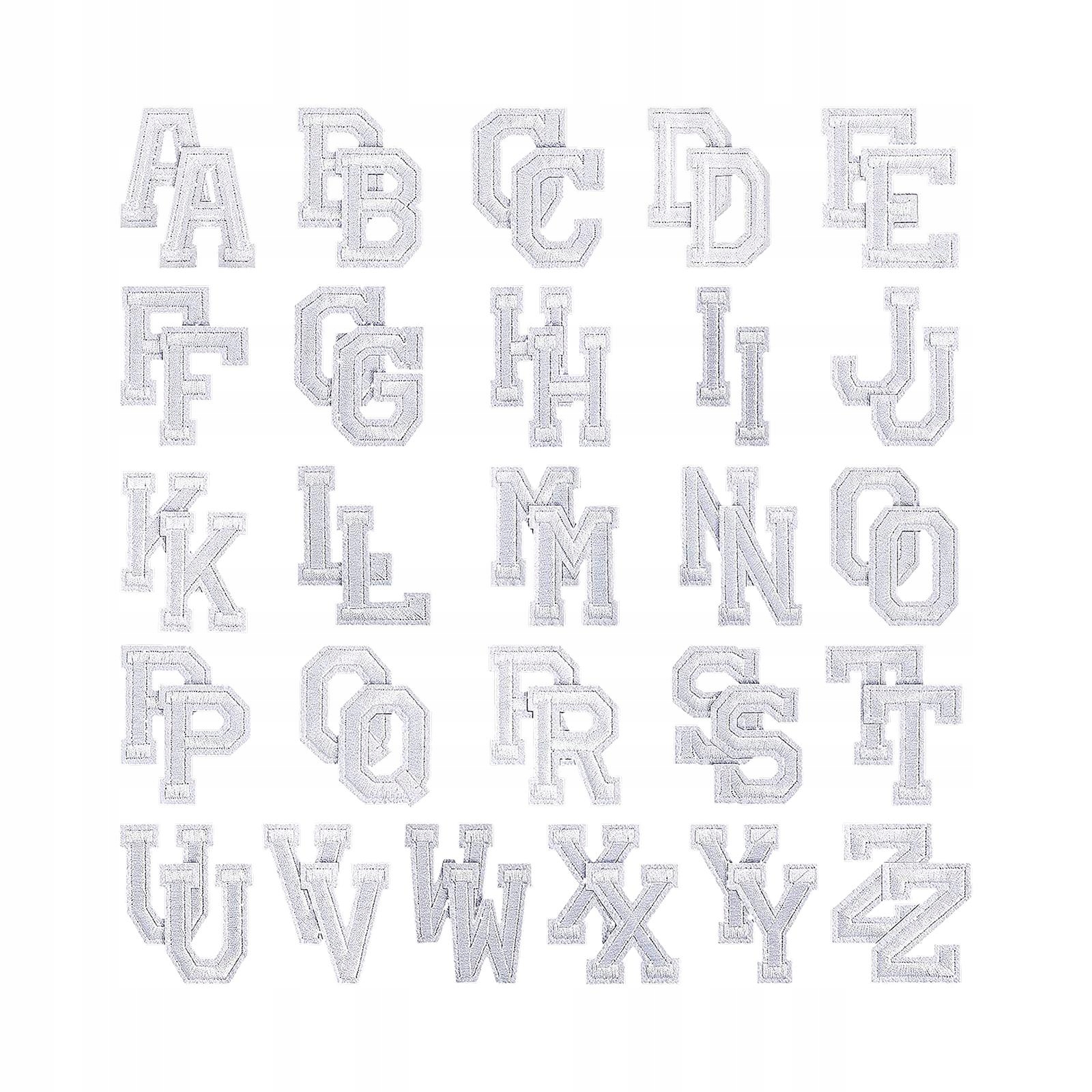 Alphabet patches Sew on letters Sewing app