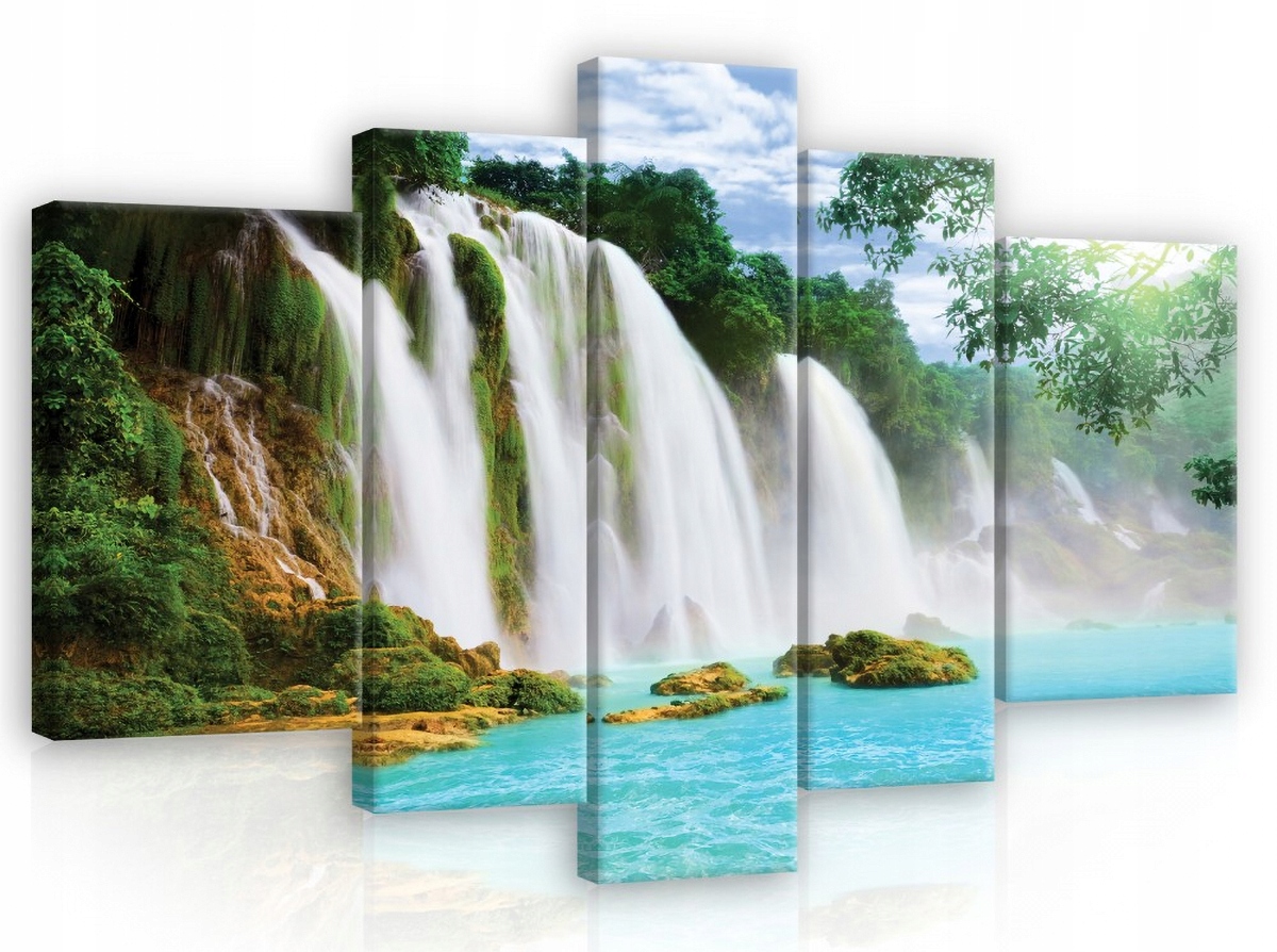 Obraz Na Plátně Canvas 170x100 Vodopád Hory