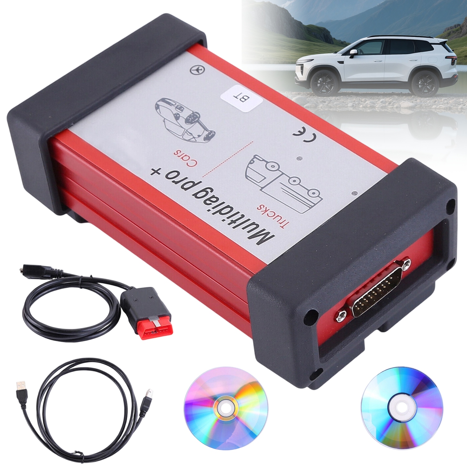 Profesionální Automobilový Diagnostik OBD2 S 84 Značkami Automobilů A Nákladních Automobilů